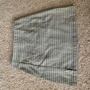 Green plaid John Galt by Brandy Melville mini skirt